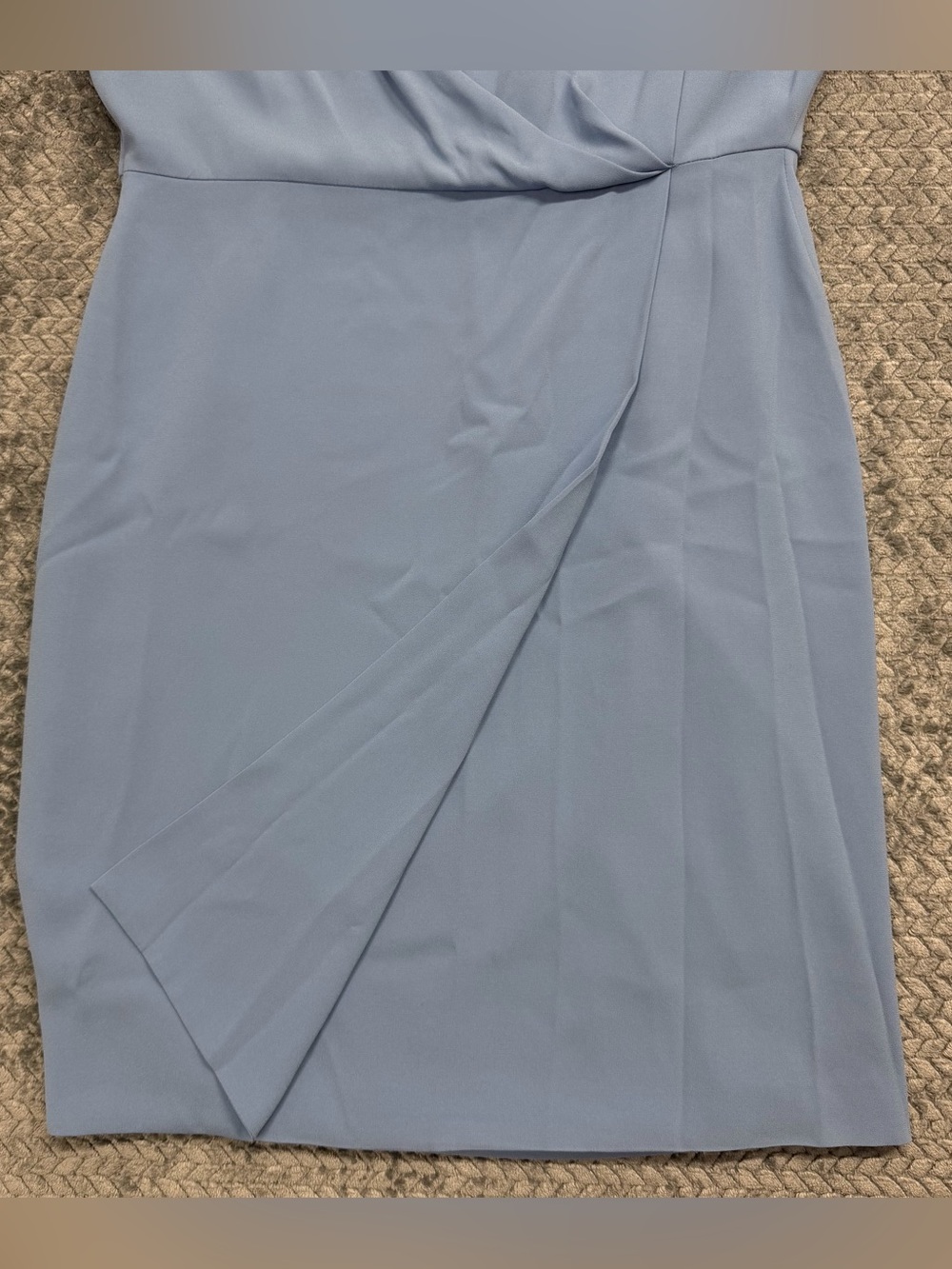 MM Lafleur Sky Blue Draped Midi Dress - Picture 5 of 13